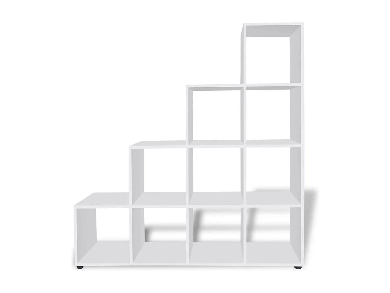 Estantería librería en forma de escalera 142 cm blanca