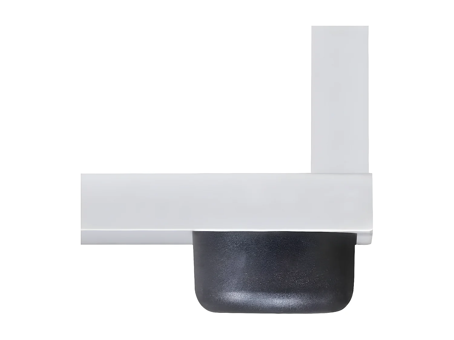 Estantería librería en forma de escalera 142 cm blanca