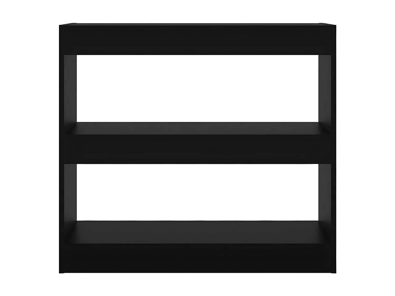 Bibliothèque/Séparateur de pièce Noir 80x30x72 cm