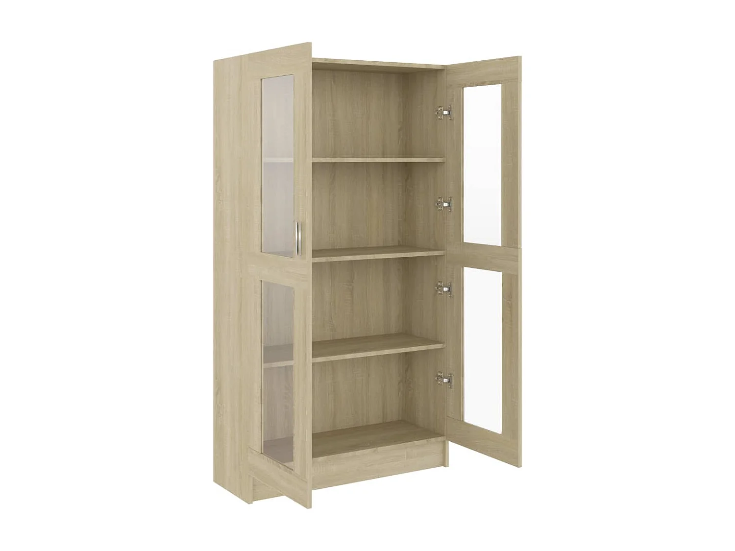 Armoire à vitrine Chêne sonoma 82,5x30,5x150 cm Aggloméré