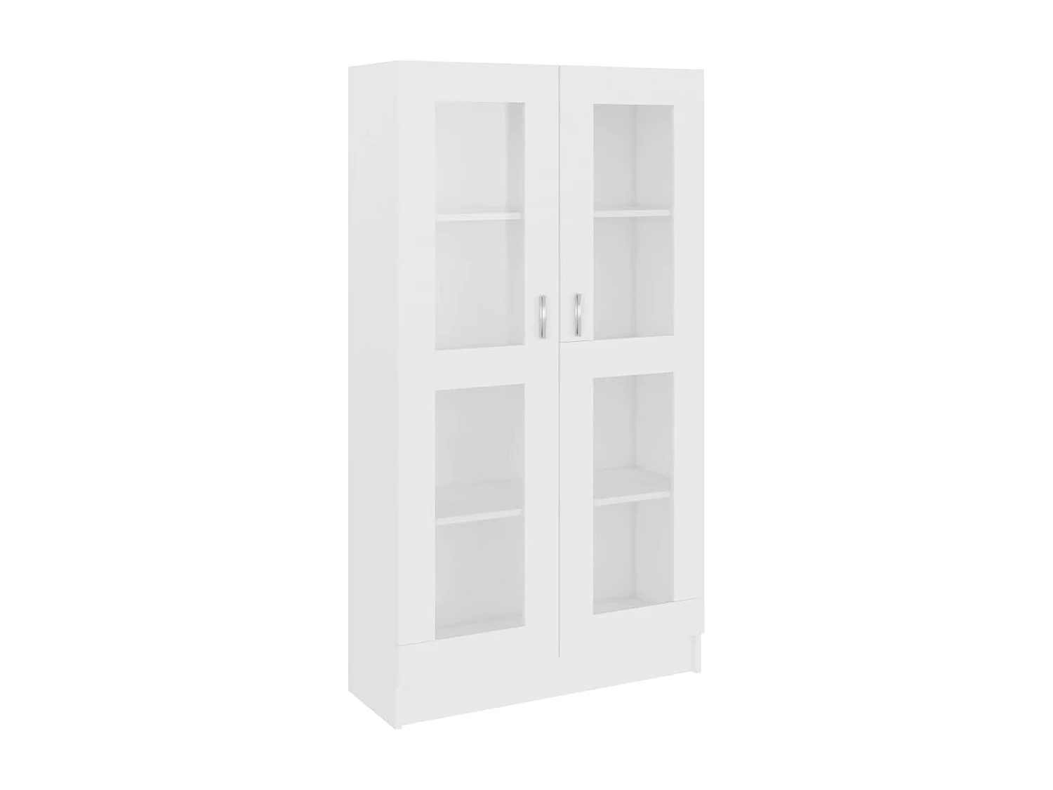Armoire à vitrine Blanc 82,5x30,5x150 cm Aggloméré