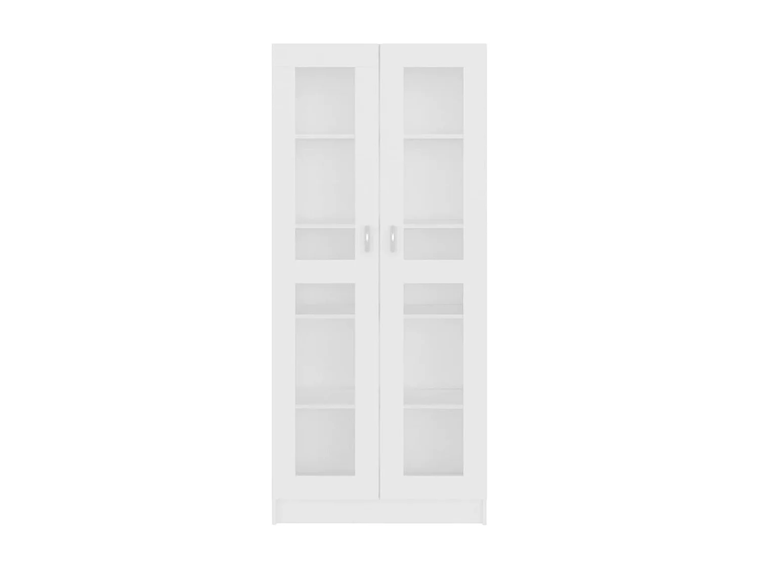 Armoire à vitrine Blanc 82,5x30,5x185,5 cm Aggloméré