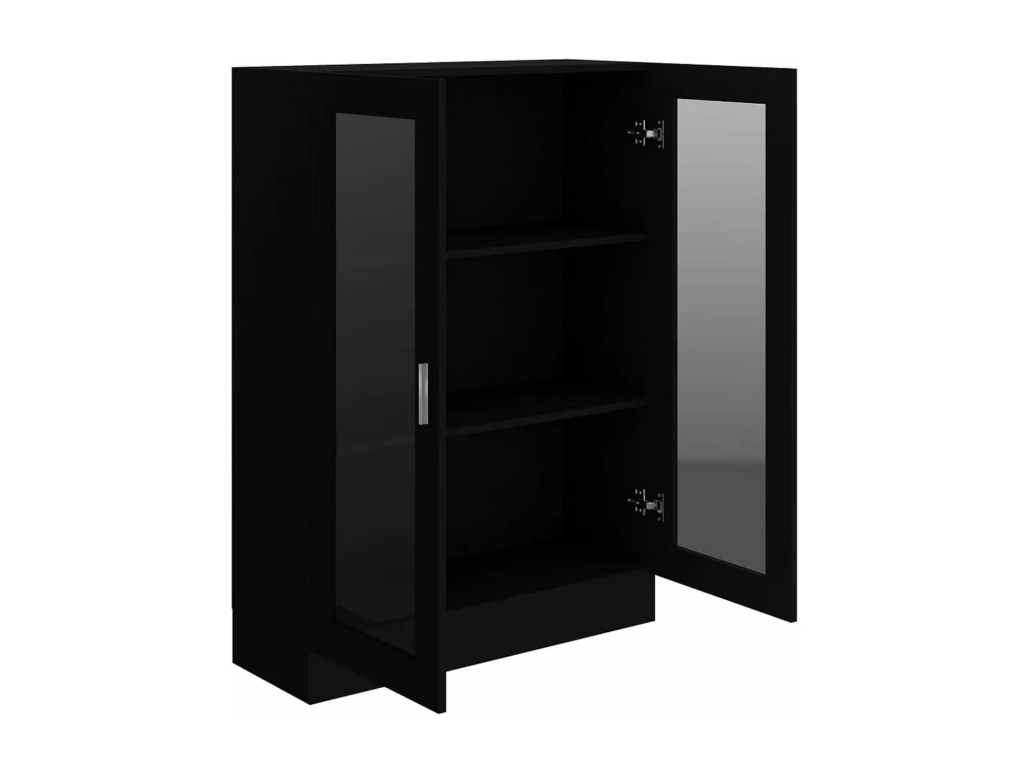 Armoire à vitrine Noir 82,5x30,5x115 cm Aggloméré