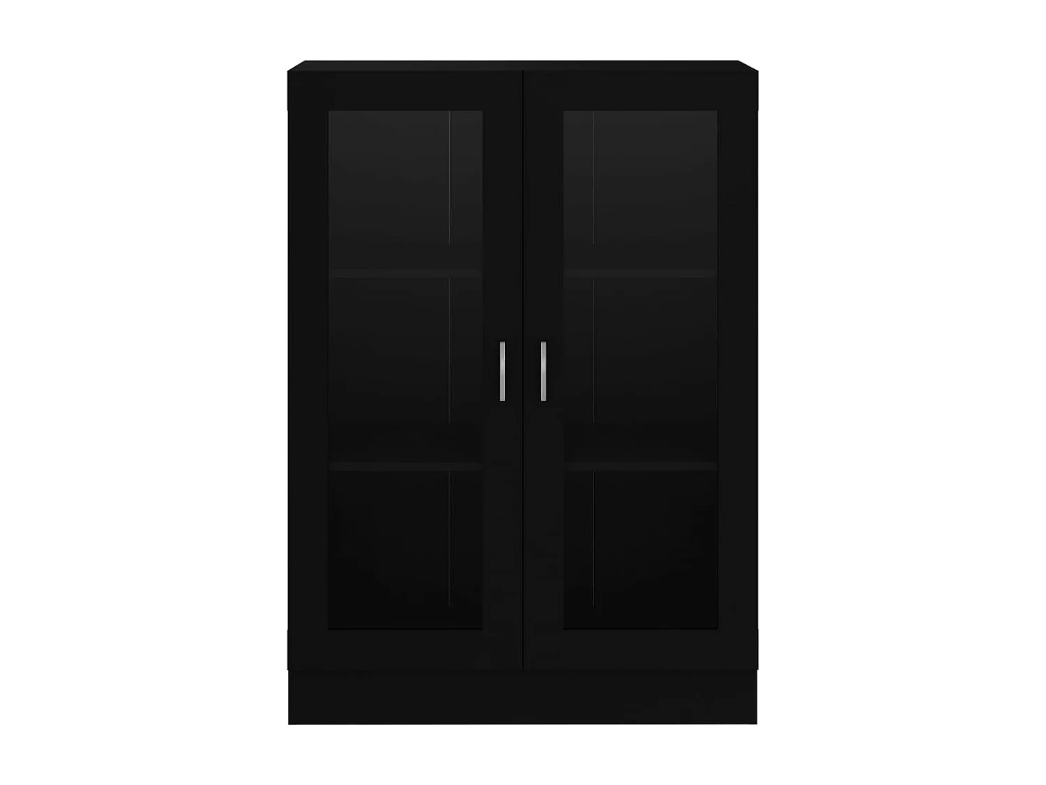 Armoire à vitrine Noir 82,5x30,5x115 cm Aggloméré