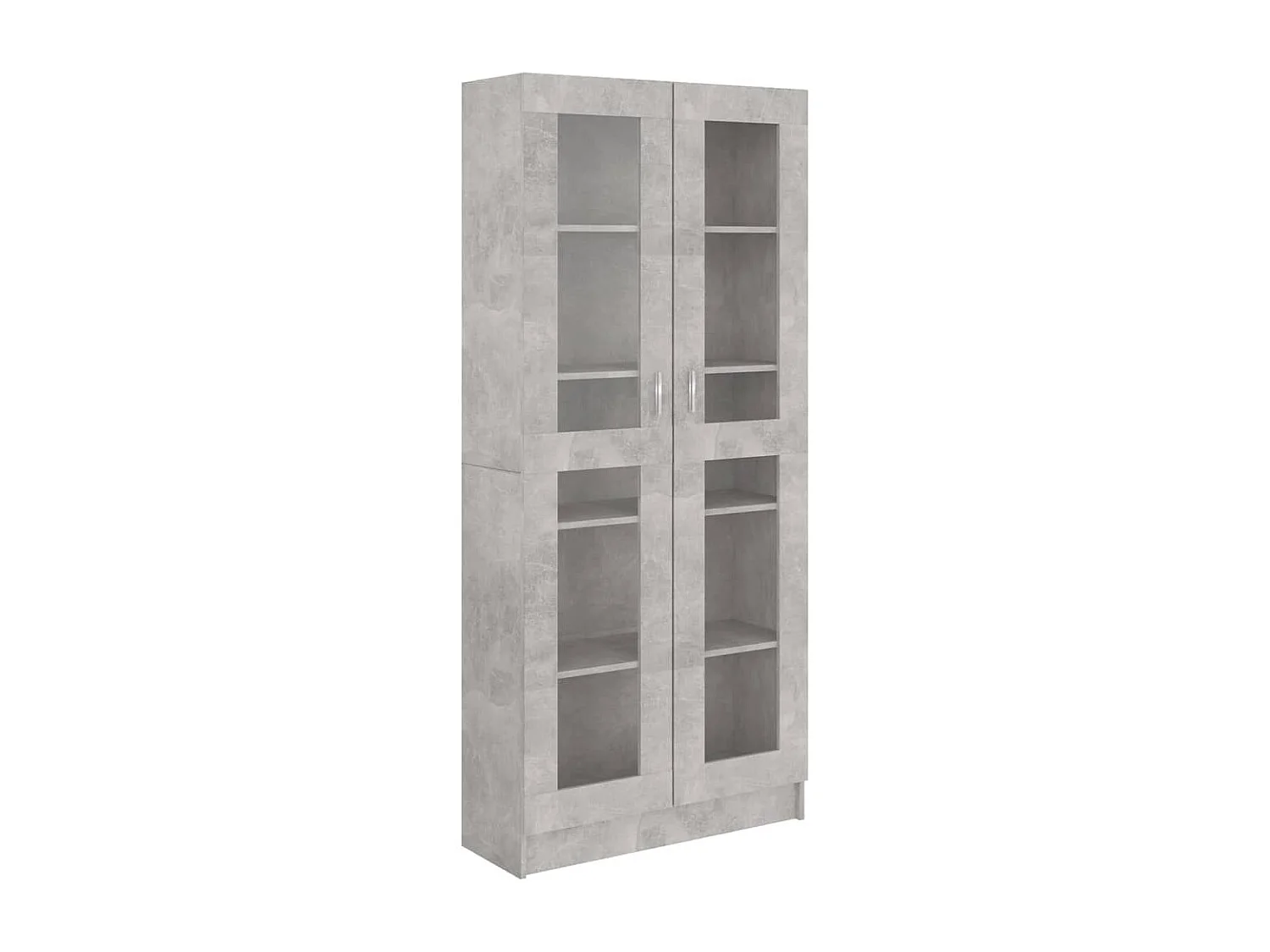 Armoire à vitrine Gris béton 82,5x30,5x185,5 cm Aggloméré