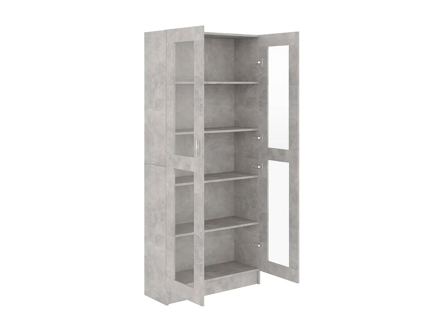 Armoire à vitrine Gris béton 82,5x30,5x185,5 cm Aggloméré