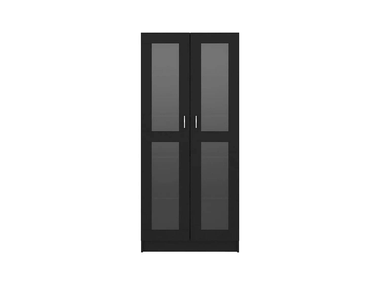 Armoire à vitrine Noir 82,5x30,5x185,5 cm Aggloméré