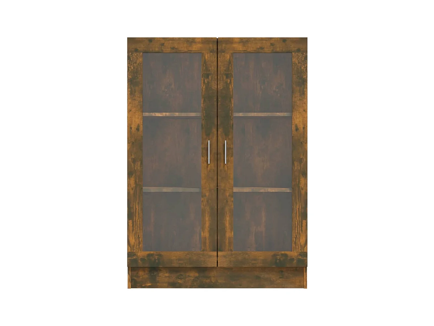 Vitrine 82,5x30,5x115 cm derivados de madeira carvalho fumado