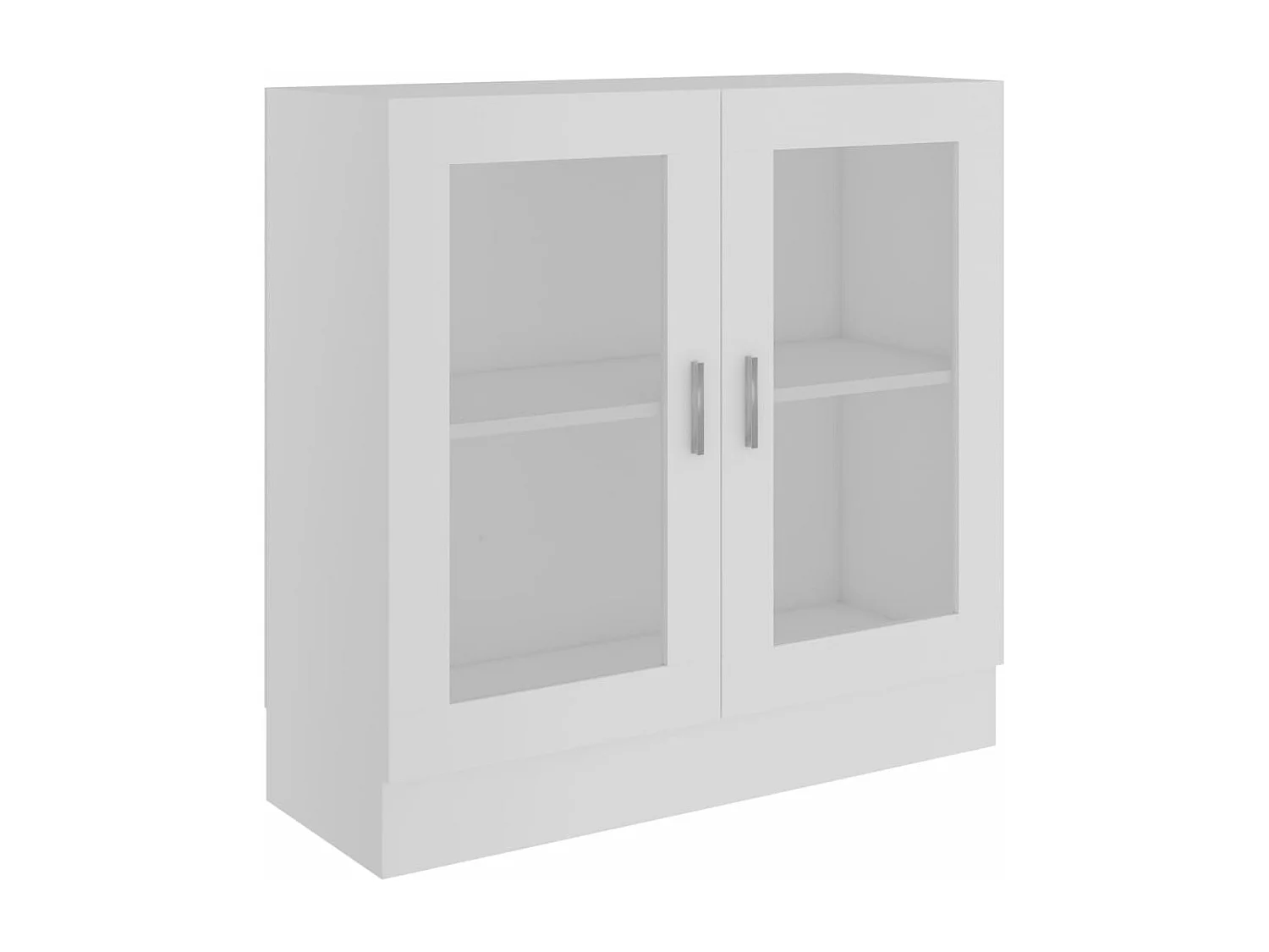 Armoire à vitrine Blanc 82,5x30,5x80 cm Aggloméré