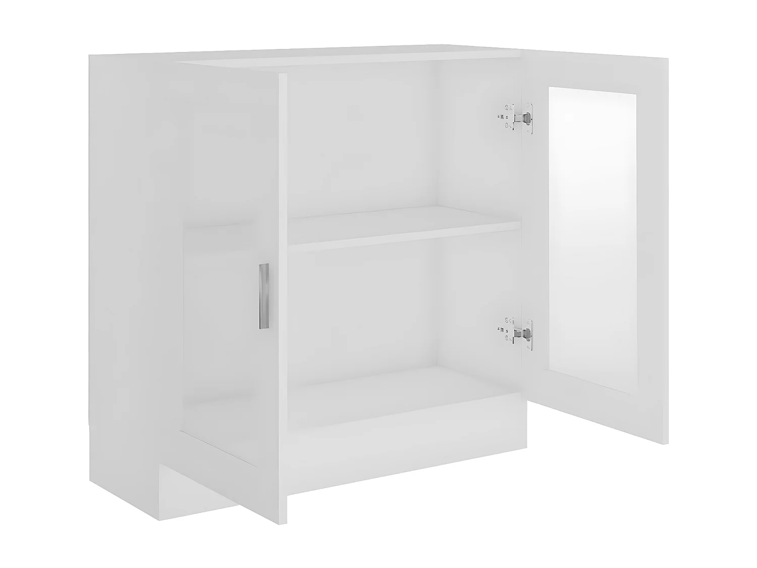 Armoire à vitrine Blanc 82,5x30,5x80 cm Aggloméré