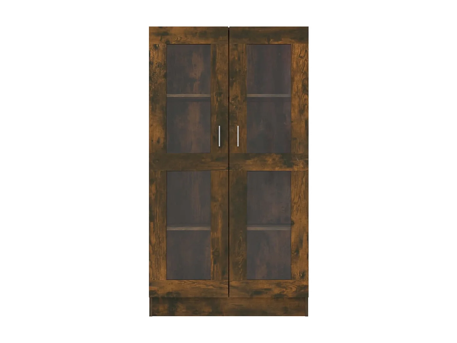 Armoire à vitrine Chêne fumé 82,5x30,5x150 cm Bois d'ingénierie