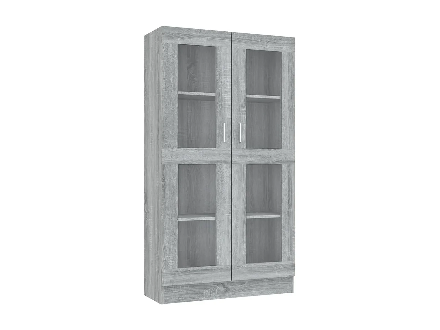 Armoire à vitrine Sonoma gris 82,5x30,5x150cm Bois d'ingénierie