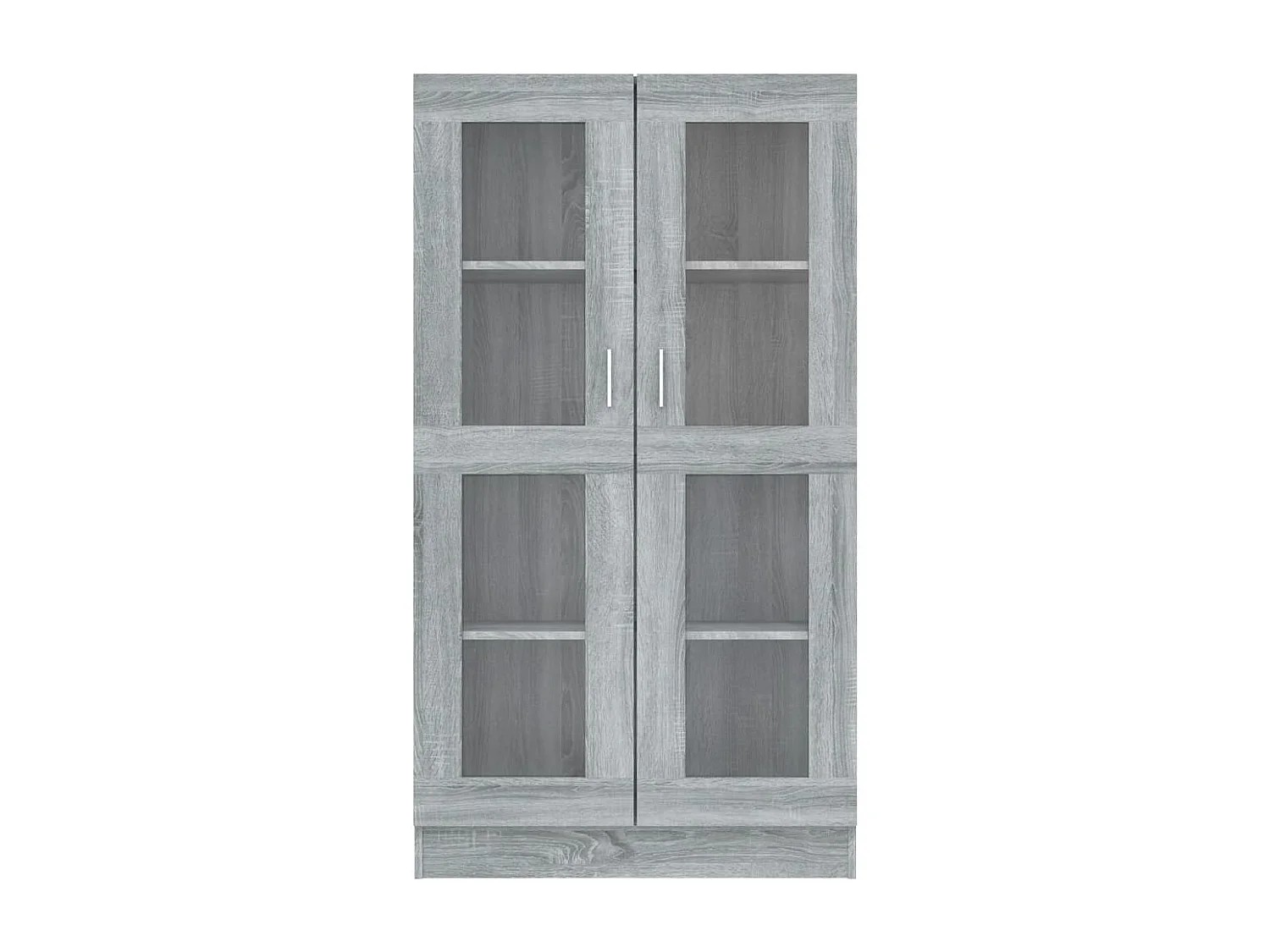 Vitrinekast 82,5x30,5x150 cm bewerkt hout grijs sonoma eiken