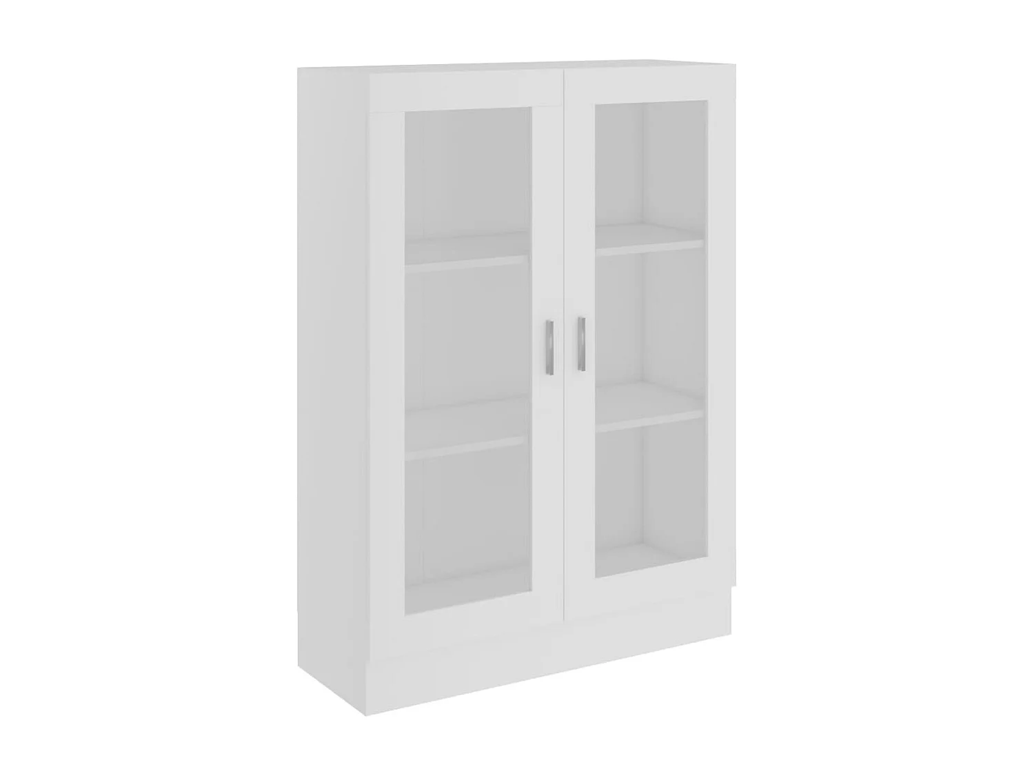 Armário vitrine 82,5x30,5x115 cm contraplacado branco