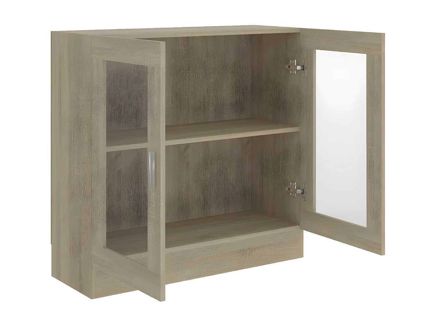 Armoire à vitrine Chêne sonoma 82,5x30,5x80 cm Aggloméré