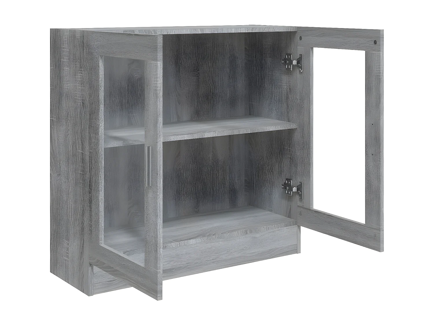 Armoire à vitrine Sonoma gris 82,5x30,5x80 cm Bois d'ingénierie