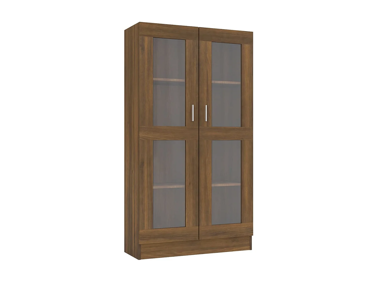 Vitrina madera contrachapada roble marrón 82,5x30,5x150 cm