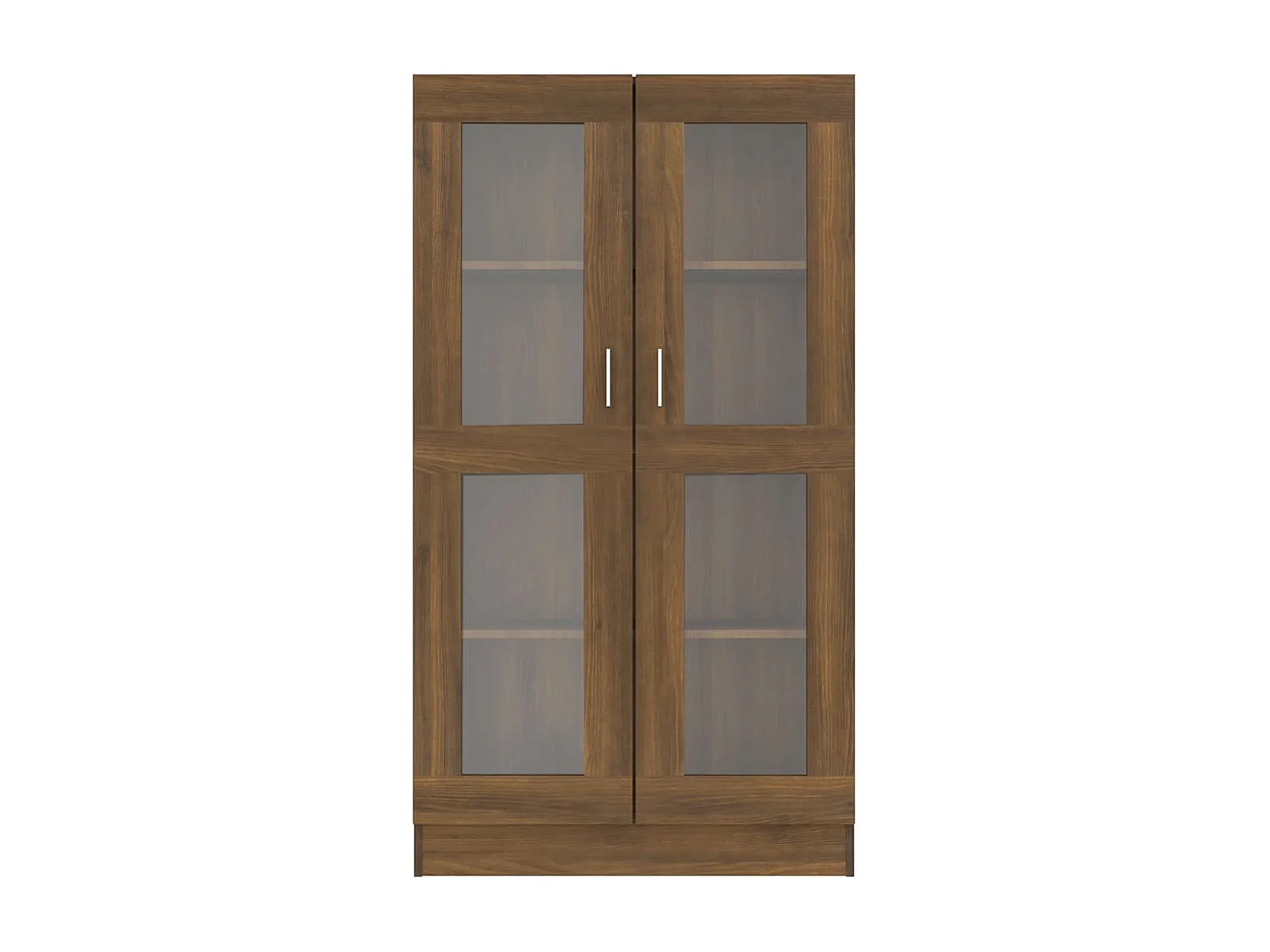 Vitrina madera contrachapada roble marrón 82,5x30,5x150 cm