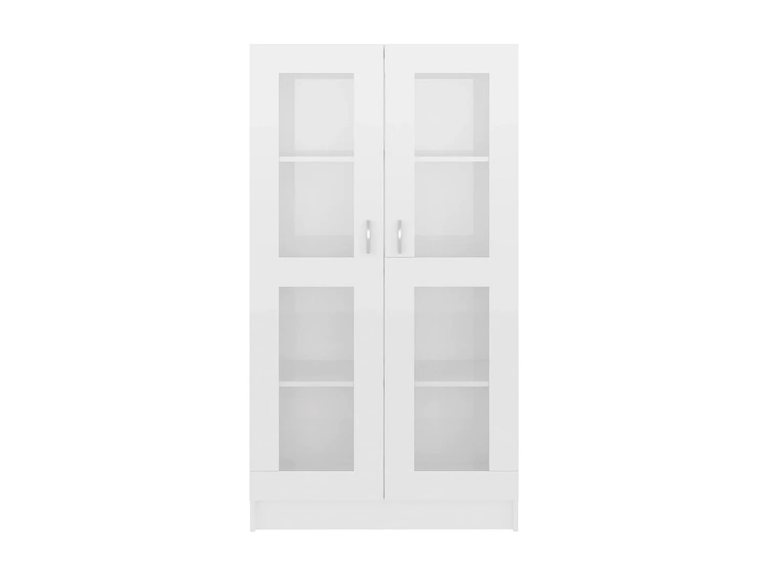 Armoire à vitrine Blanc brillant 82,5x30,5x150 cm Aggloméré