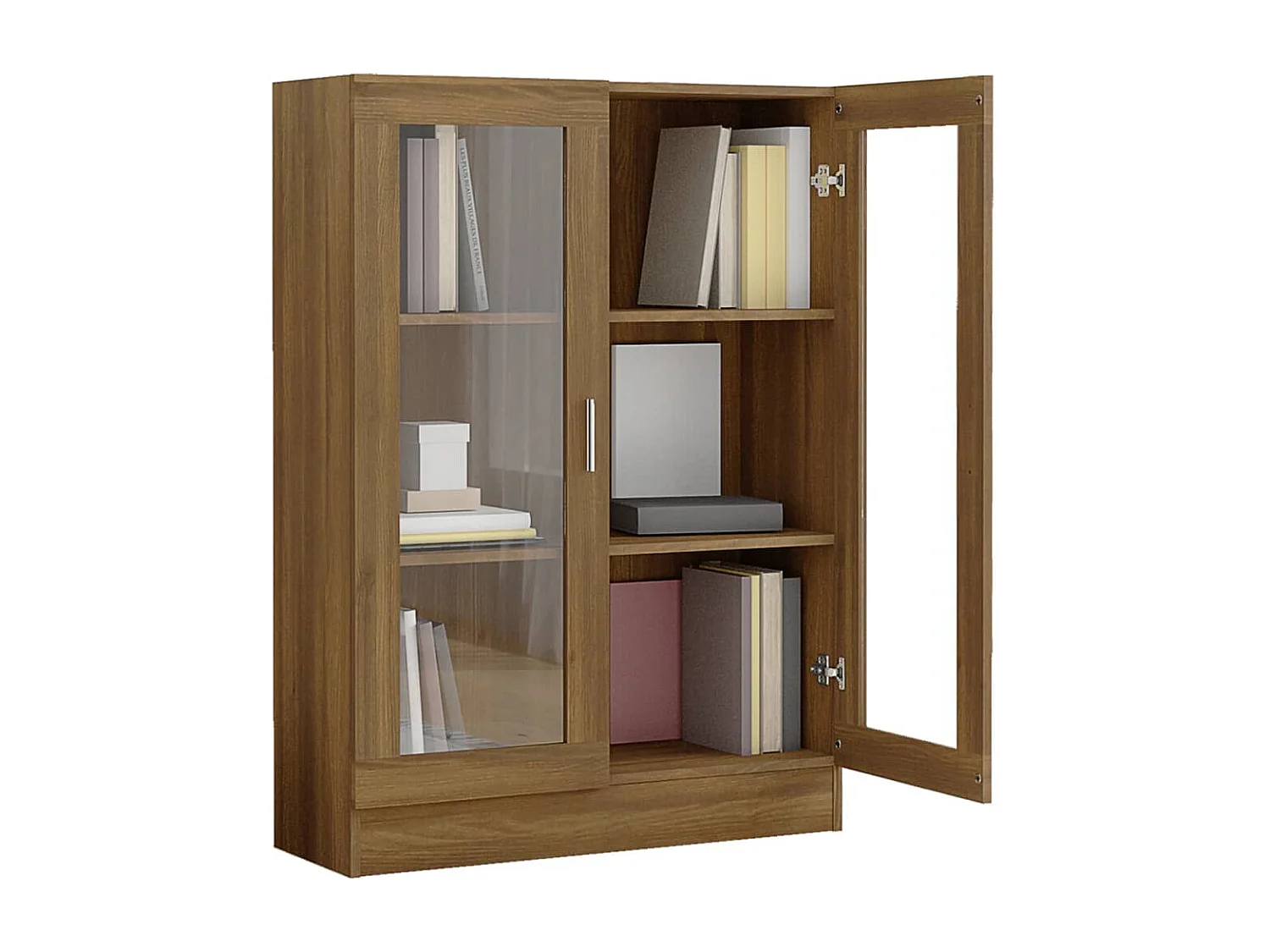 Armoire à vitrine Chêne marron 82,5x30,5x115cmBois d'ingénierie