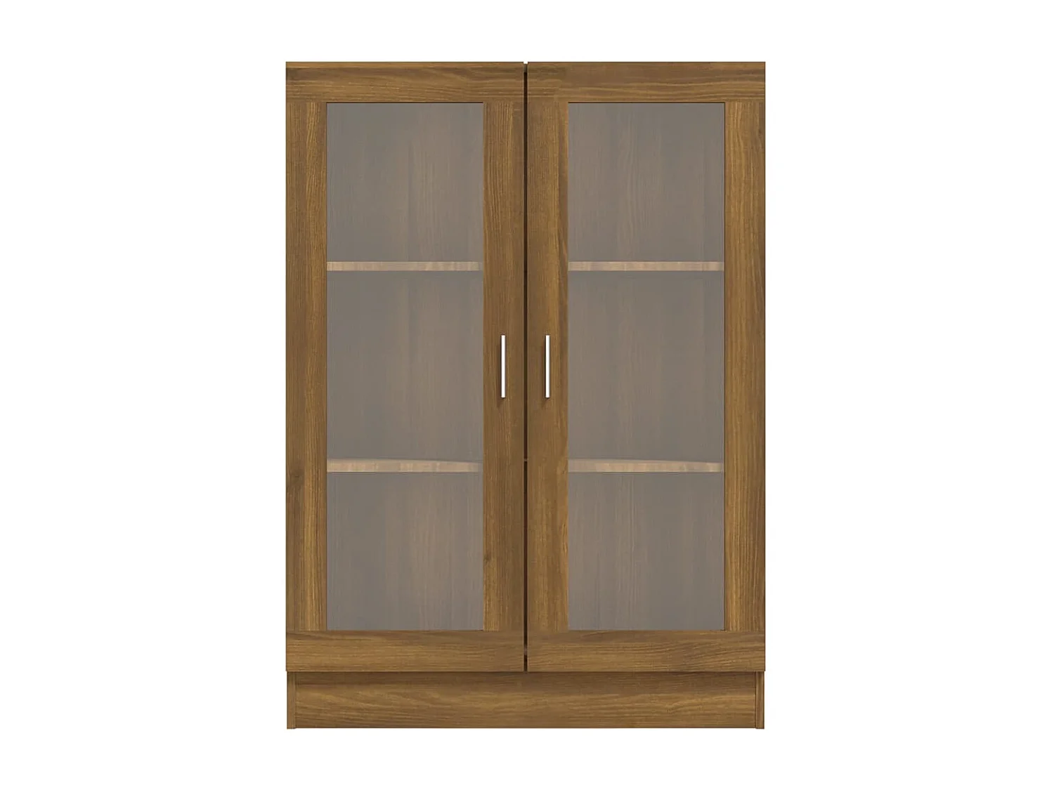 Vitrine 82,5x30,5x115 cm derivados de madeira carvalho castanho