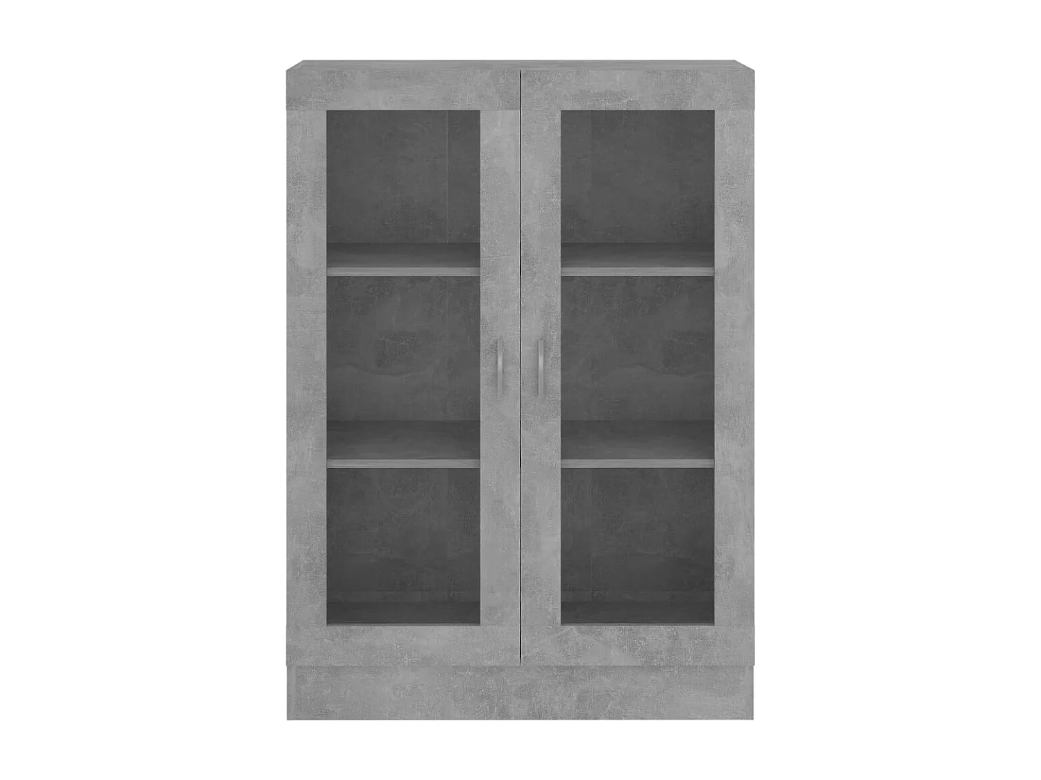 Armoire à vitrine Gris béton 82,5x30,5x115 cm Aggloméré