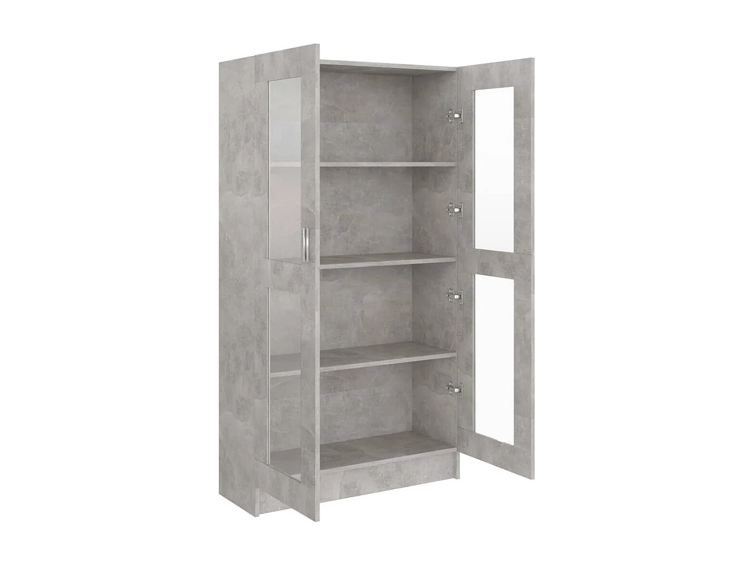 Armoire à vitrine Gris béton 82,5x30,5x150 cm Aggloméré