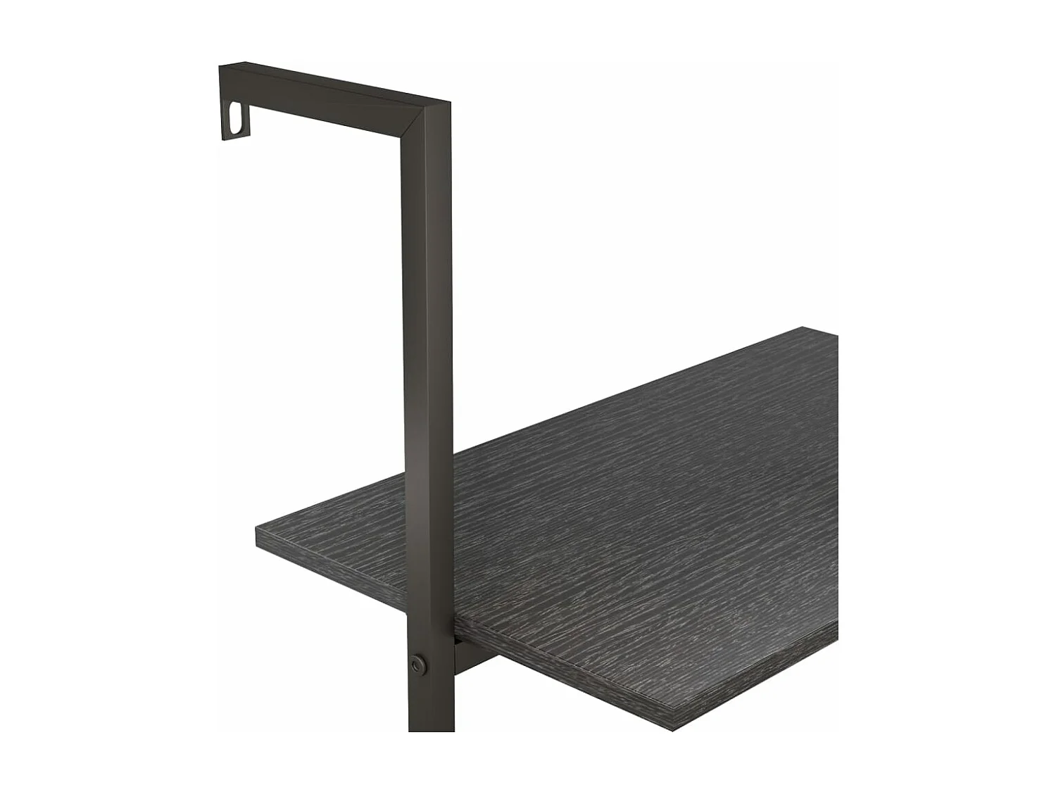 Étagère inclinée à 4 niveaux Noir 64x35x152,5 cm