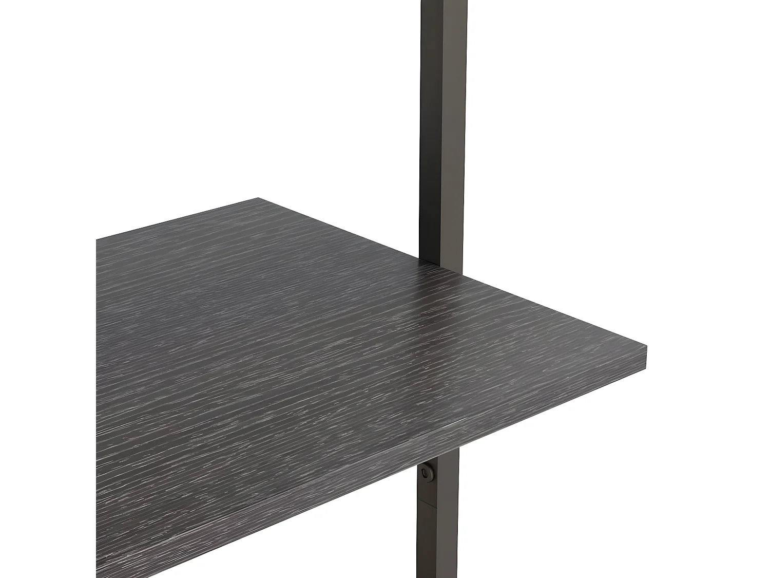 Étagère inclinée à 4 niveaux Noir 64x35x152,5 cm