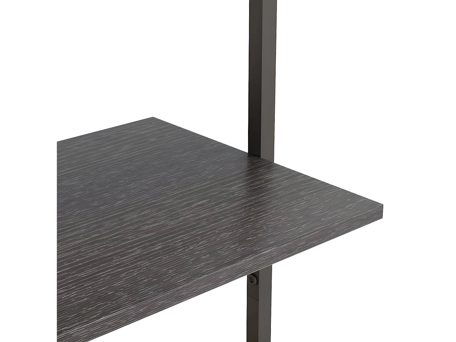 Étagère inclinée à 3 niveaux Noir 64x35x120,5 cm