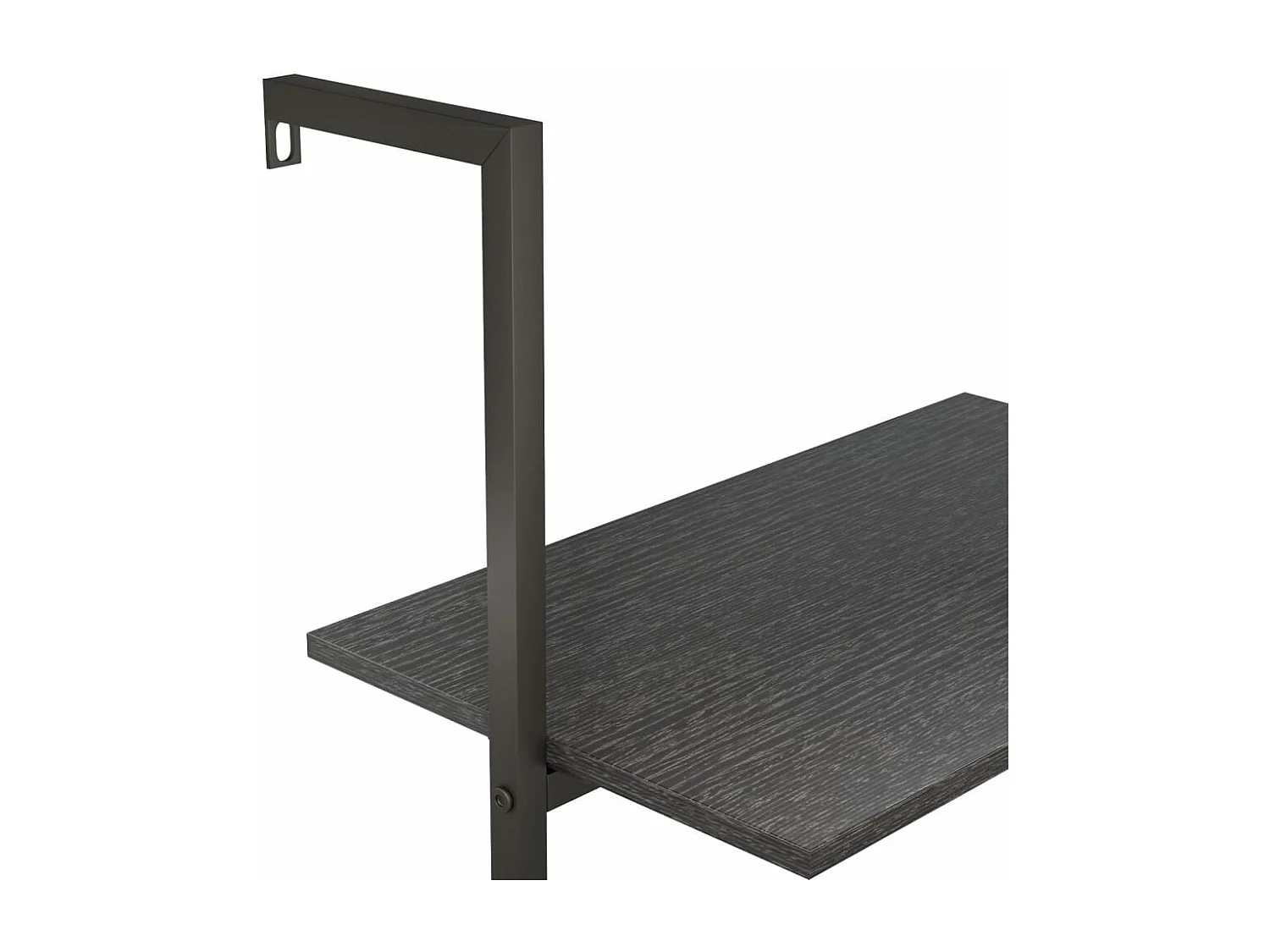 Étagère inclinée à 5 niveaux Noir 64x35x185 cm