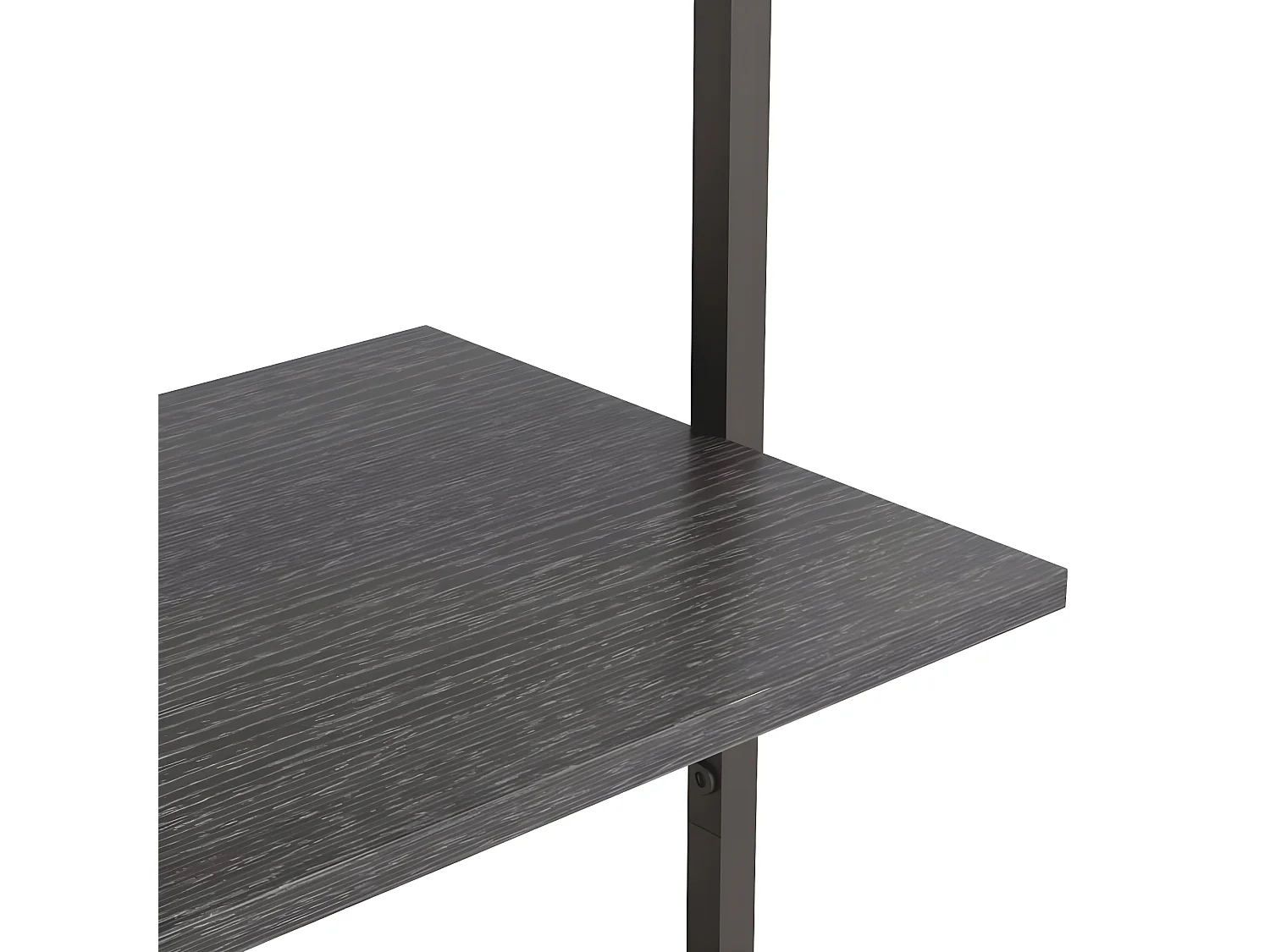 Étagère inclinée à 5 niveaux Noir 64x35x185 cm