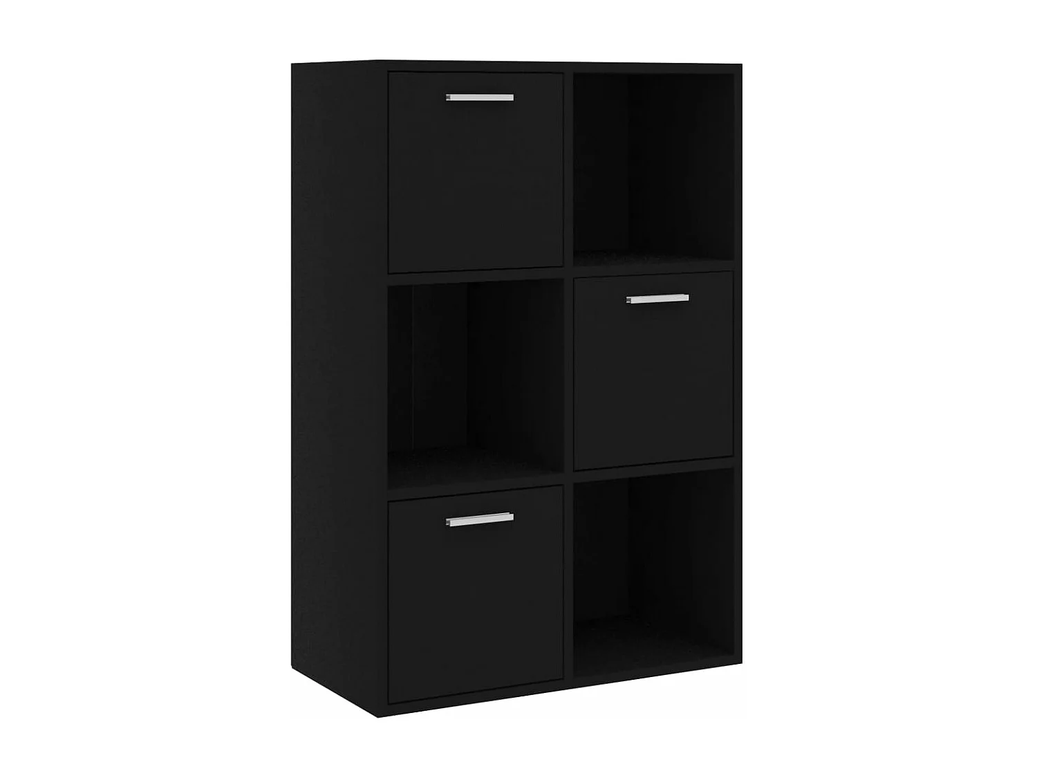Armoire de rangement Noir 60x29,5x90 cm Aggloméré