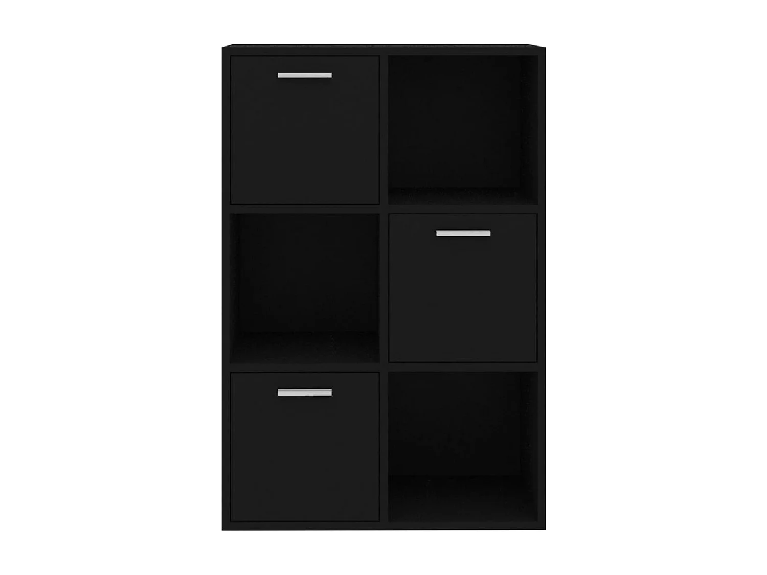 Armoire de rangement Noir 60x29,5x90 cm Aggloméré