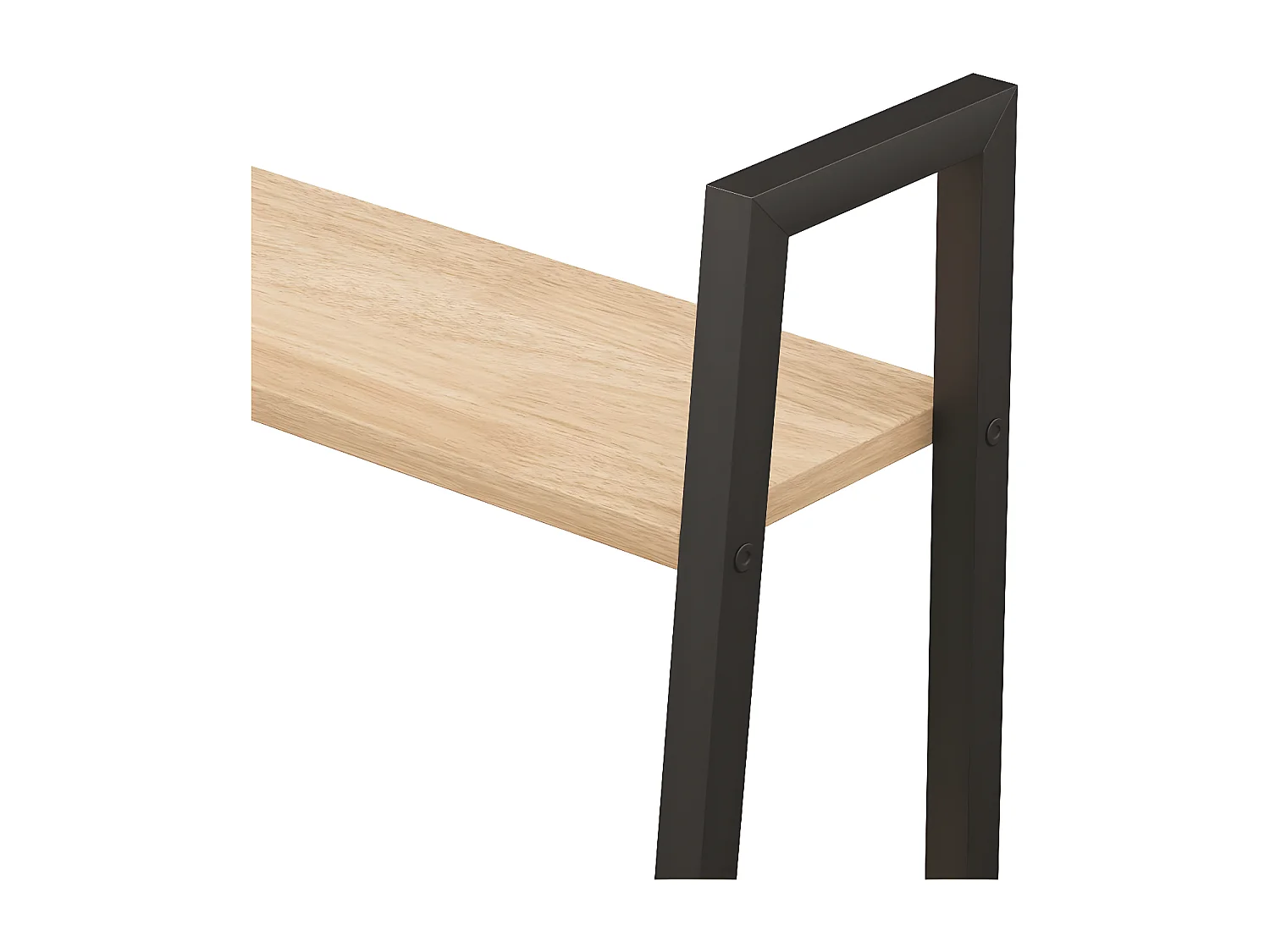 Étagère debout 5 niveaux Marron clair et noir 56x35x174 cm