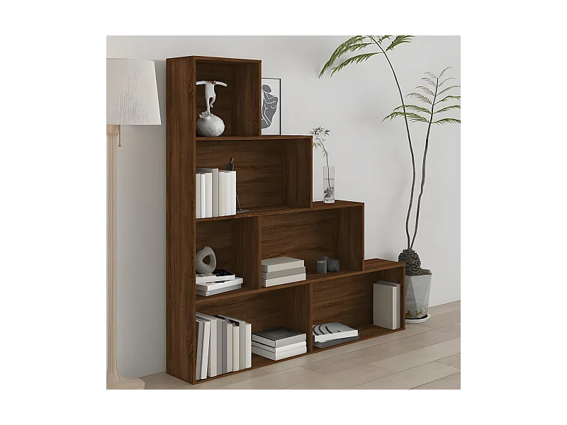 Estante 155x24x160 cm cor carvalho castanho