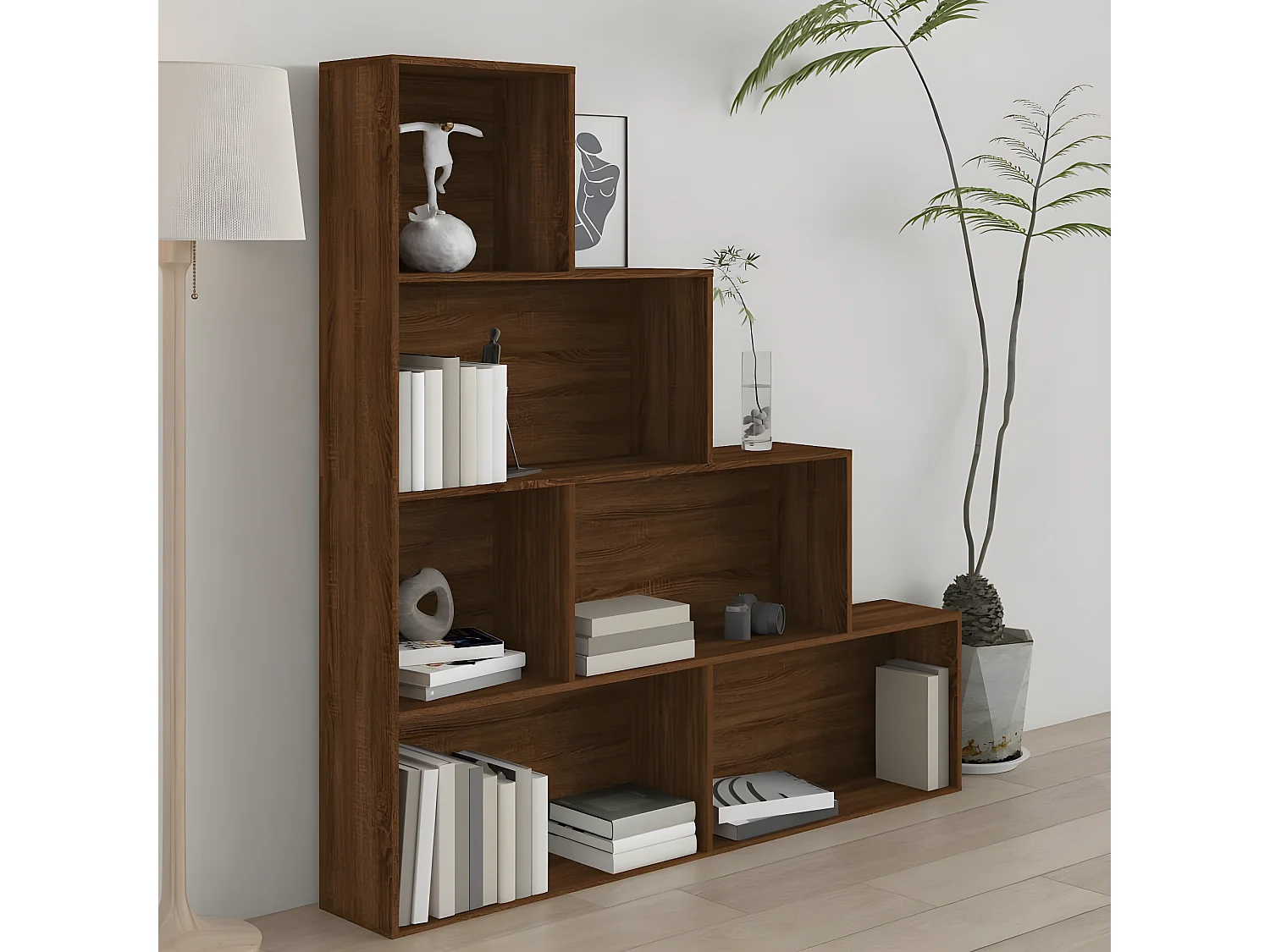 Armoire à livres Chêne marron 155x24x160 cm