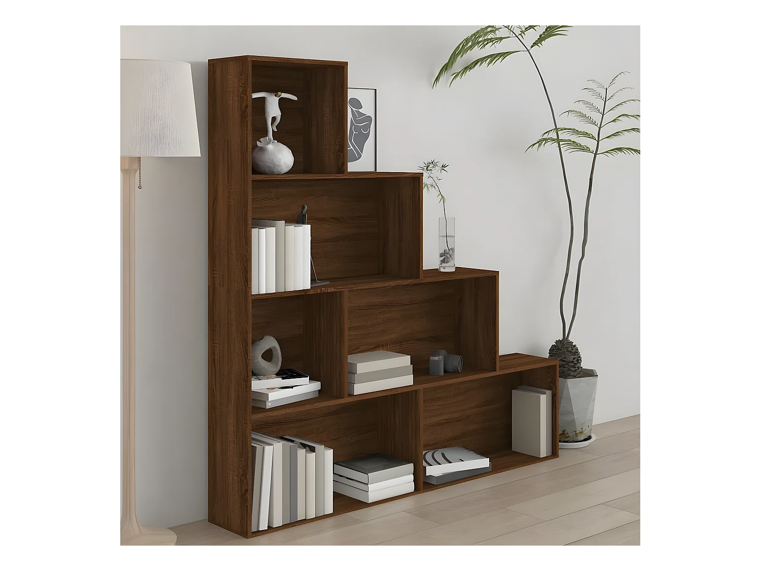 Armoire à livres Chêne marron 155x24x160 cm