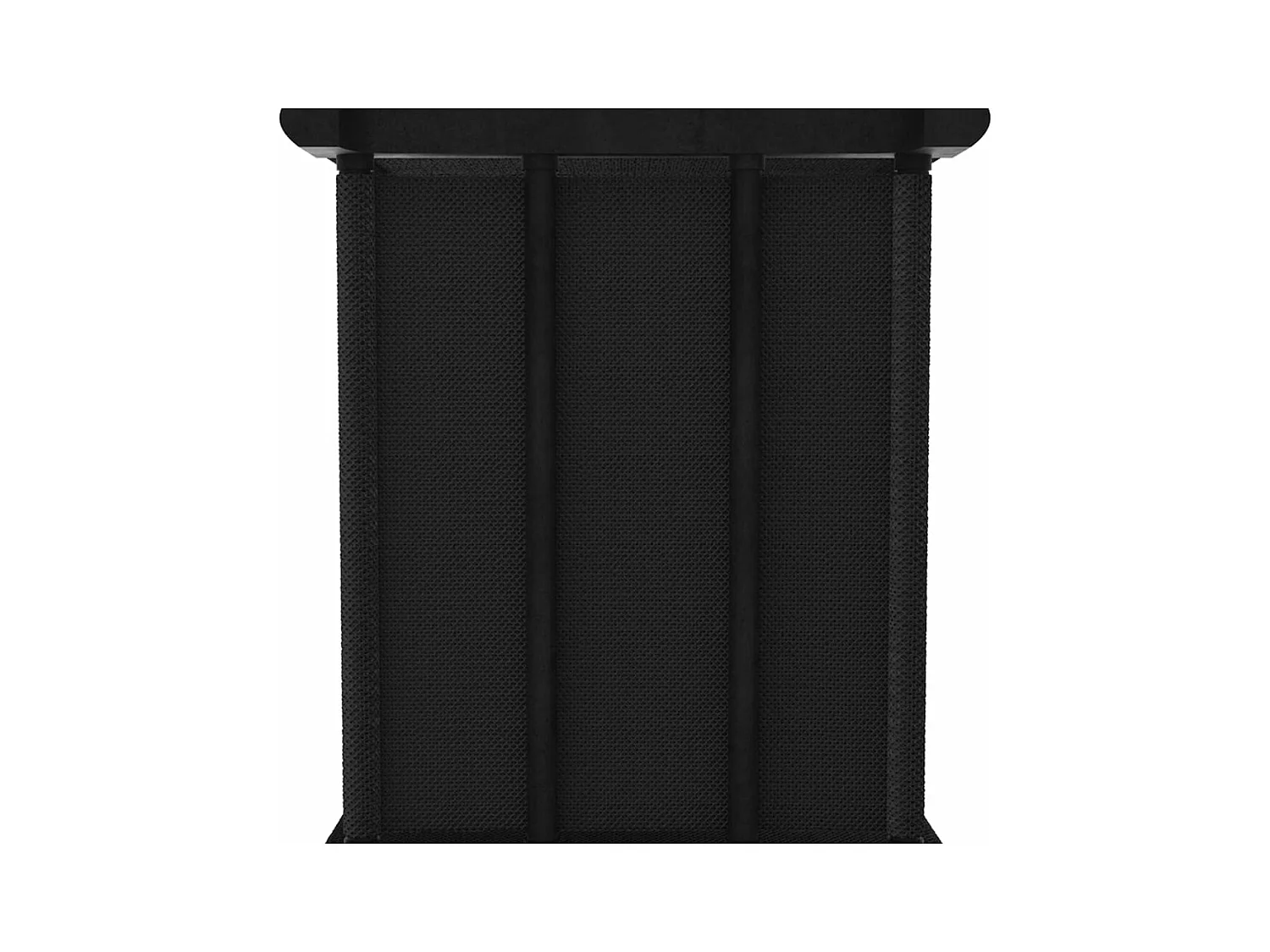 Étagère à 4 cubes avec boîtes Noir 69x30x72,5 cm Tissu