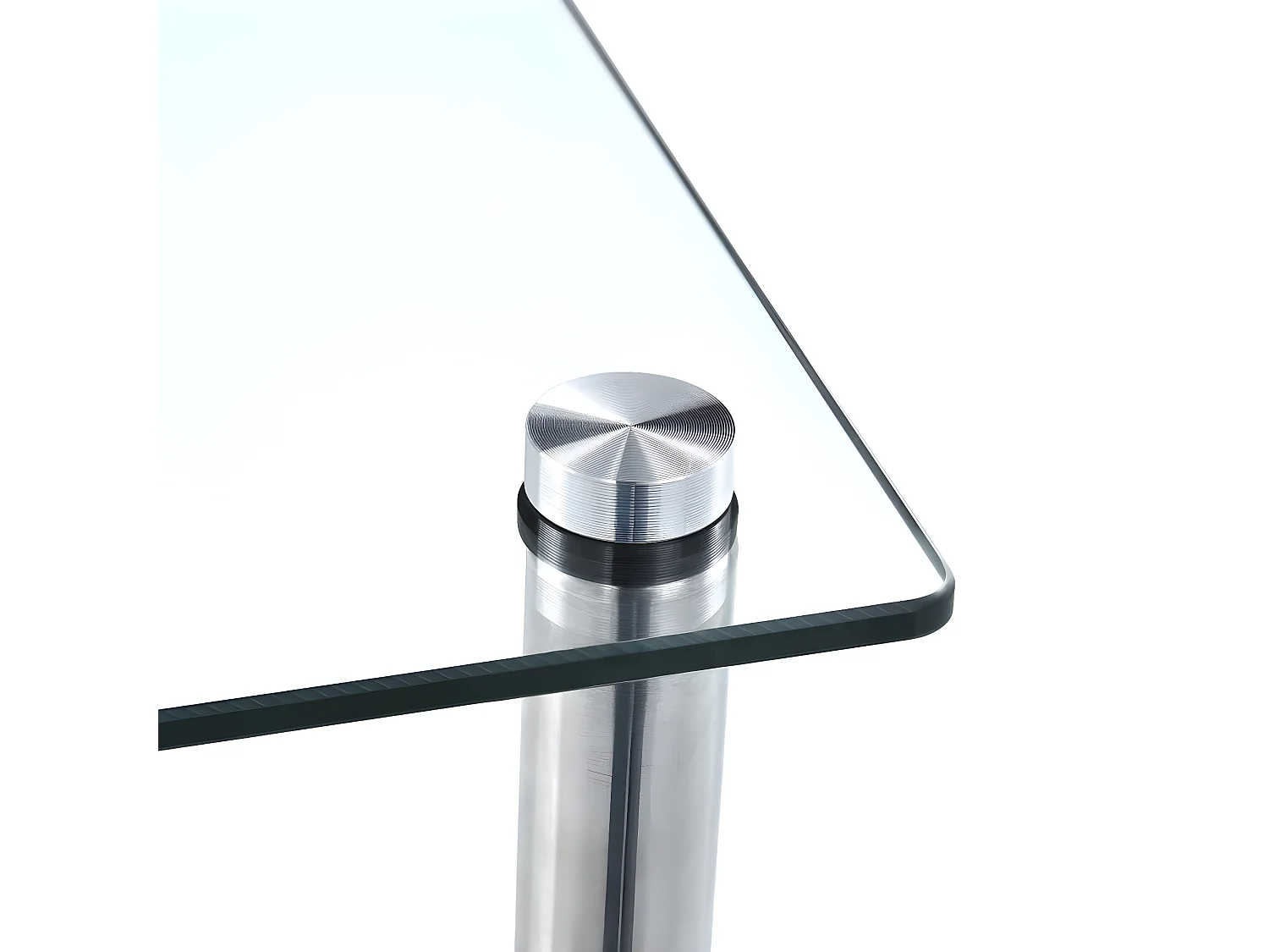 Estante 3 prateleiras 40x40x67 cm vidro temperado transparente