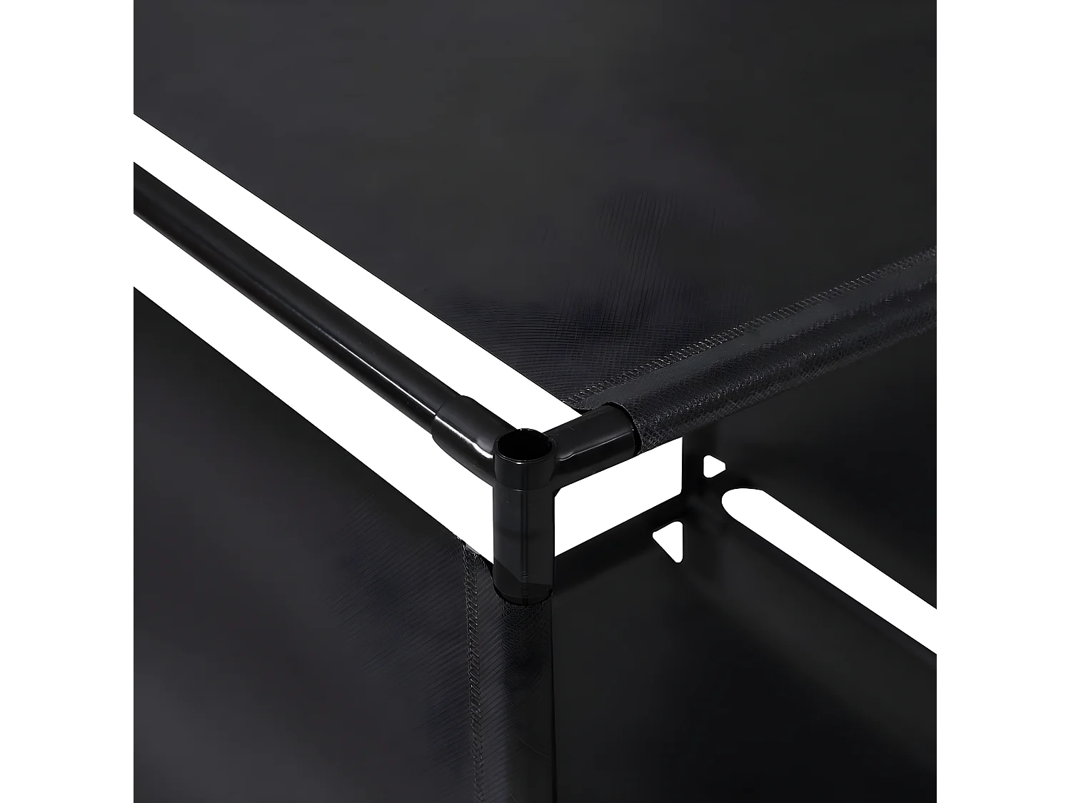 Étagère d'escalier d'affichage 130x45x170 cm Tissu