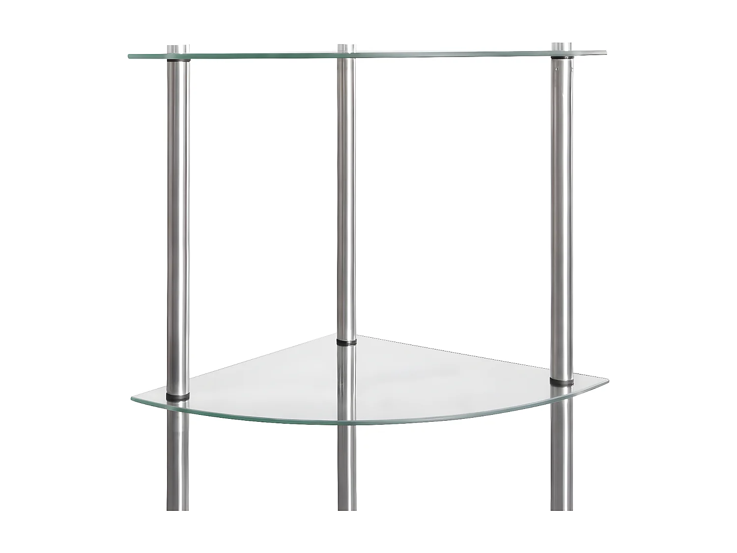 Étagère à 6 niveaux Transparent 30x30x160 cm Verre trempé