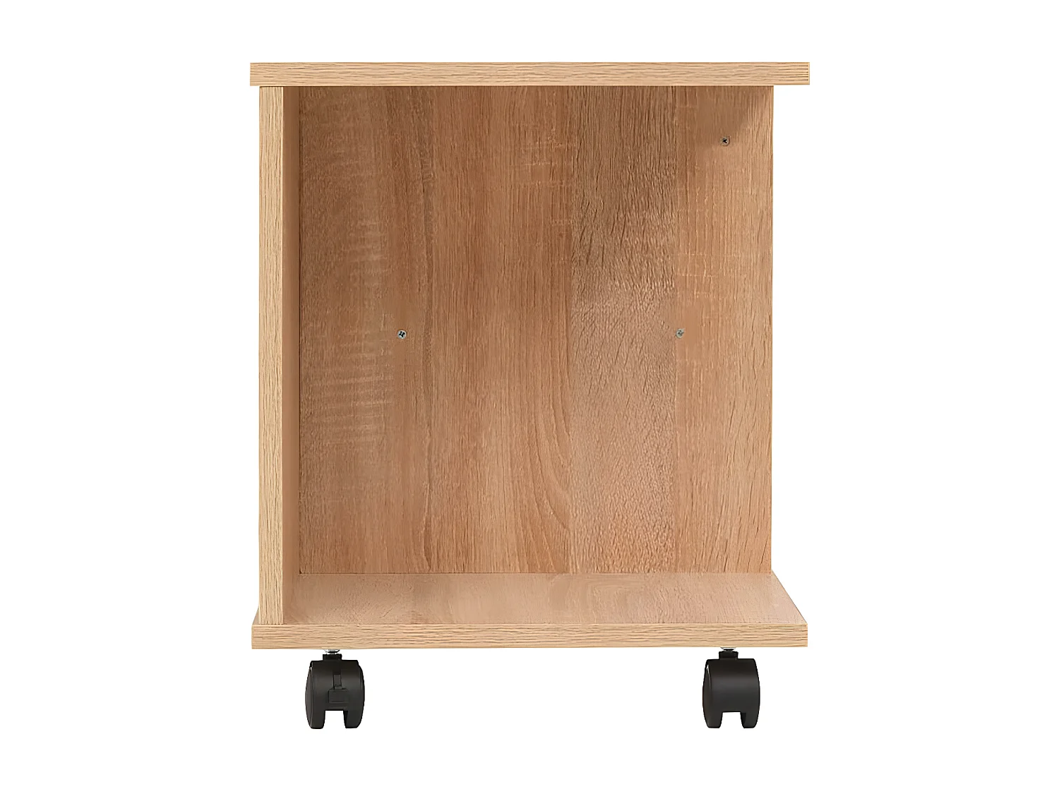 Plankenkast verrijdbaar 50x35x42 cm eikenkleur