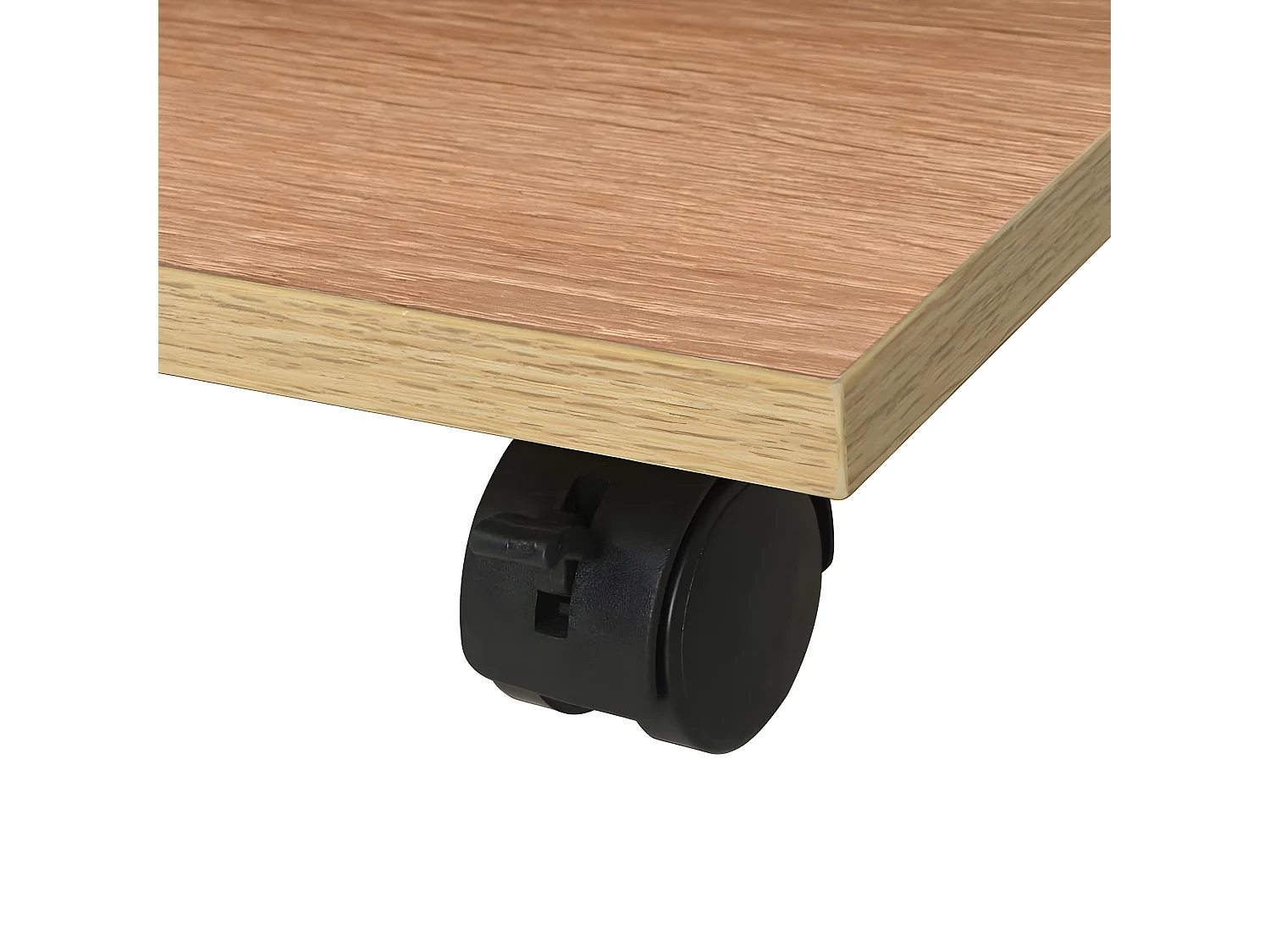 Plankenkast verrijdbaar 50x35x42 cm eikenkleur