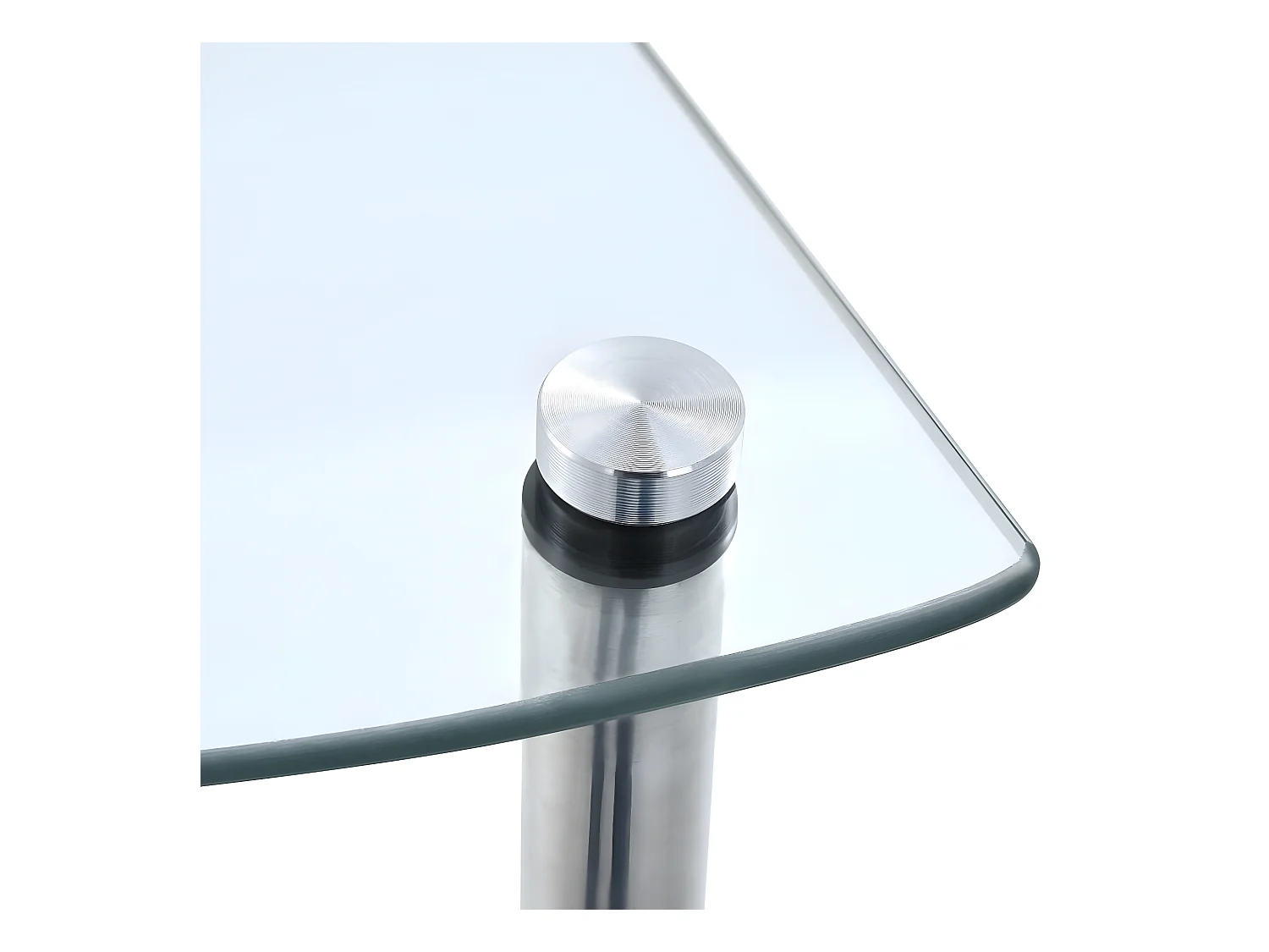 Estantería 5 niveles cristal templado transparente 30x30x130 cm