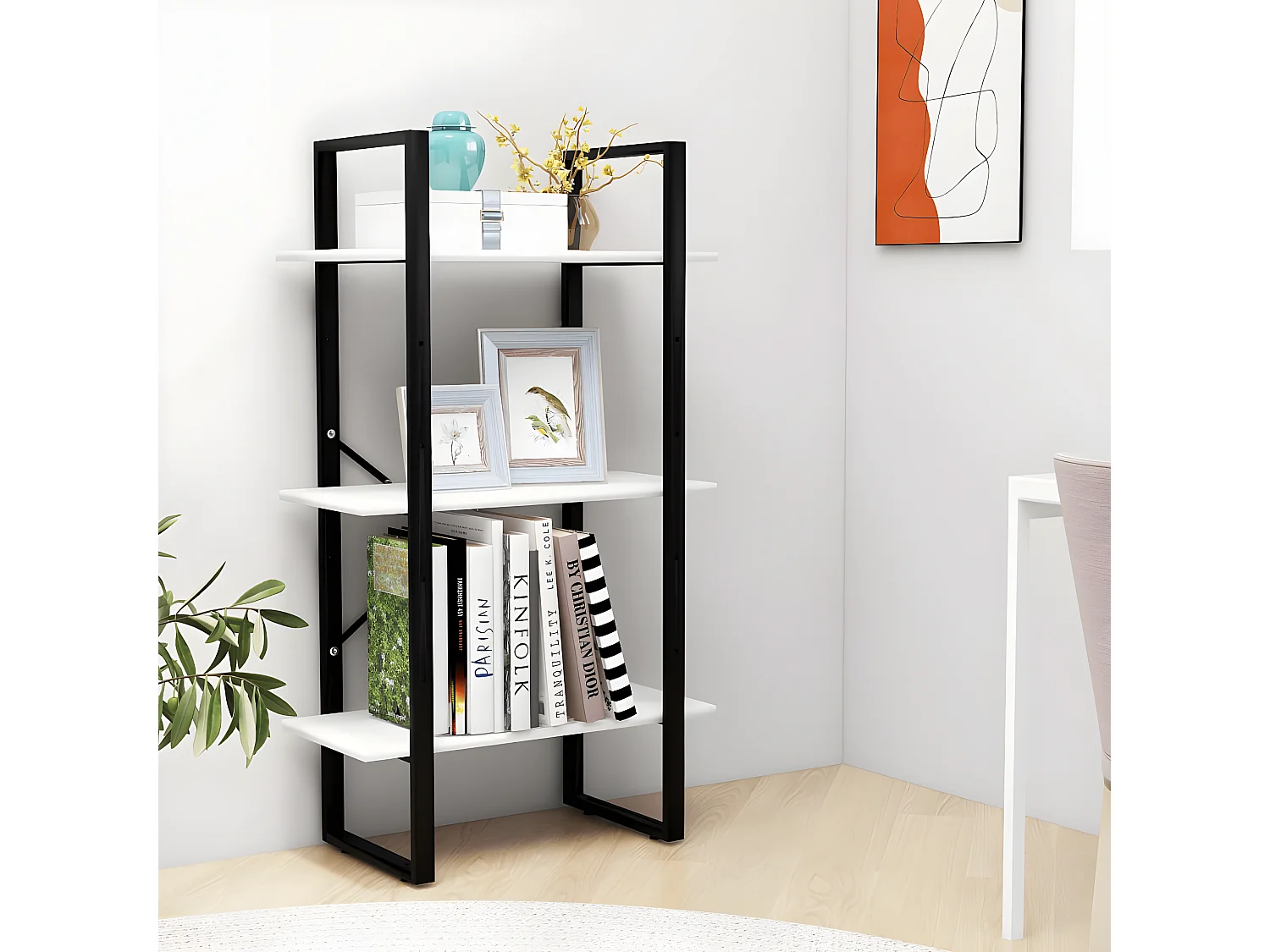 Étagère de rangement Blanc 60x30x105 cm Aggloméré