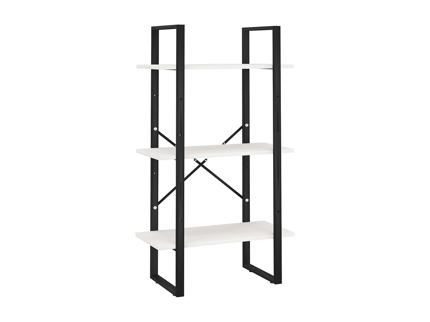 Étagère de rangement Blanc 60x30x105 cm Bois de pin massif