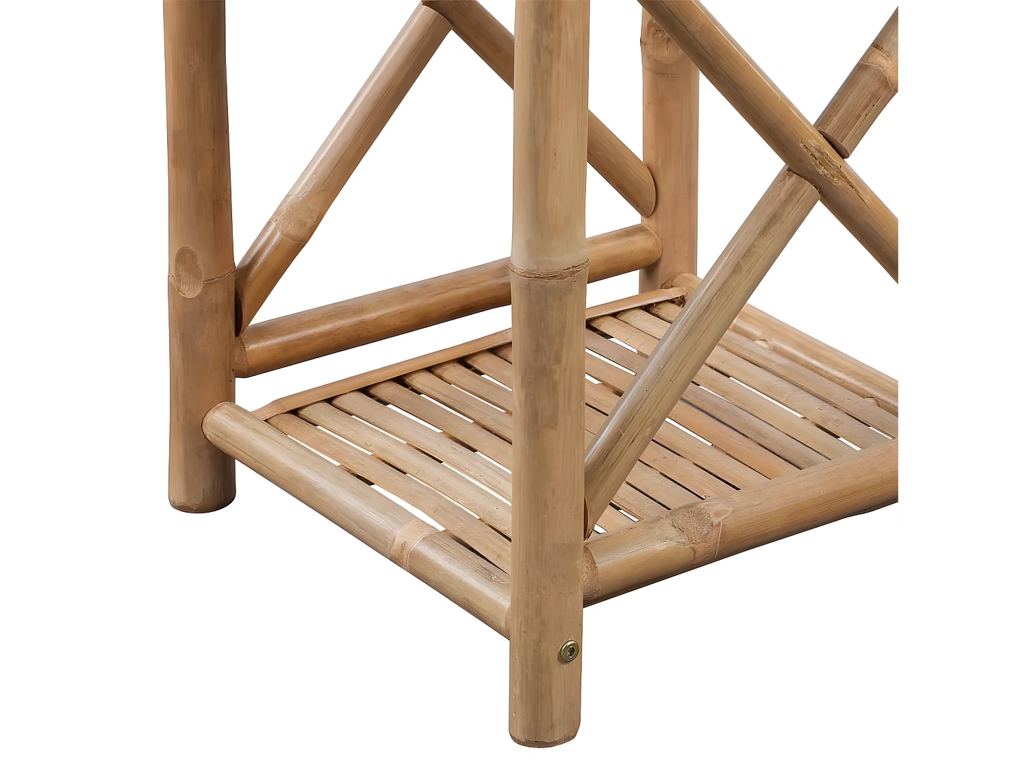 Estantería de Bambú Cuadrada de 4 Niveles