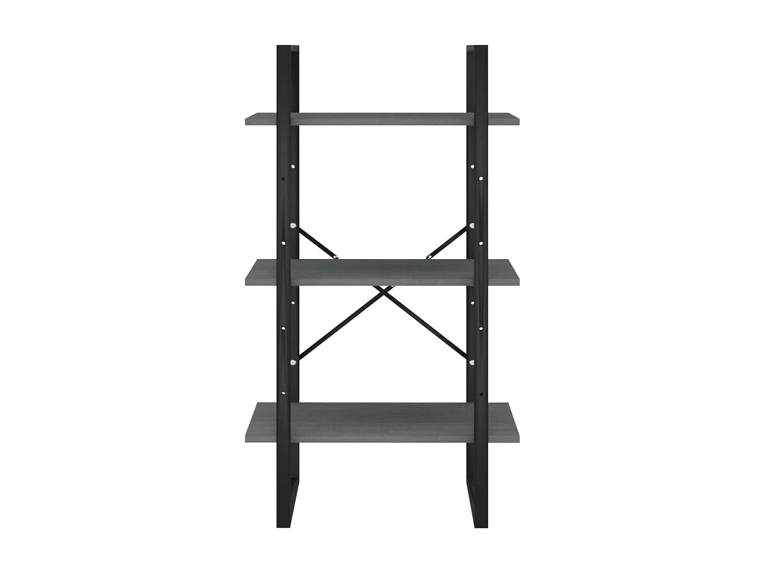 Étagère de rangement Gris 60x30x105 cm Bois de pin massif