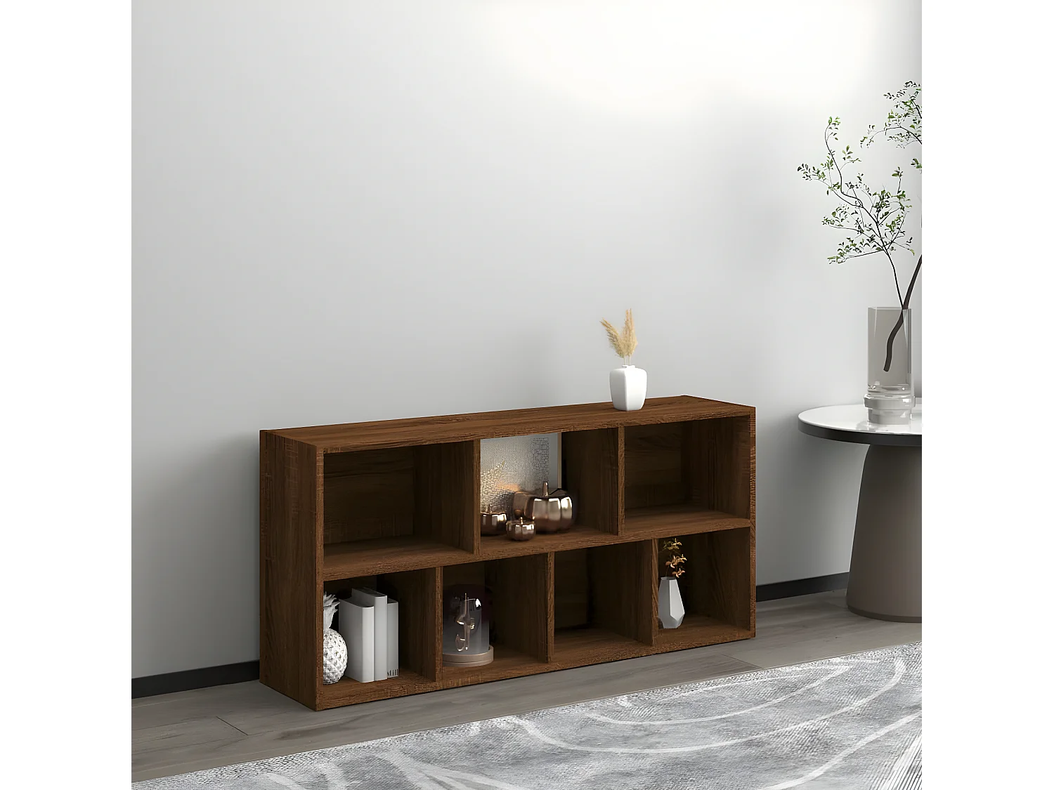 Armoire à livres Chêne marron 50x25x106 cm